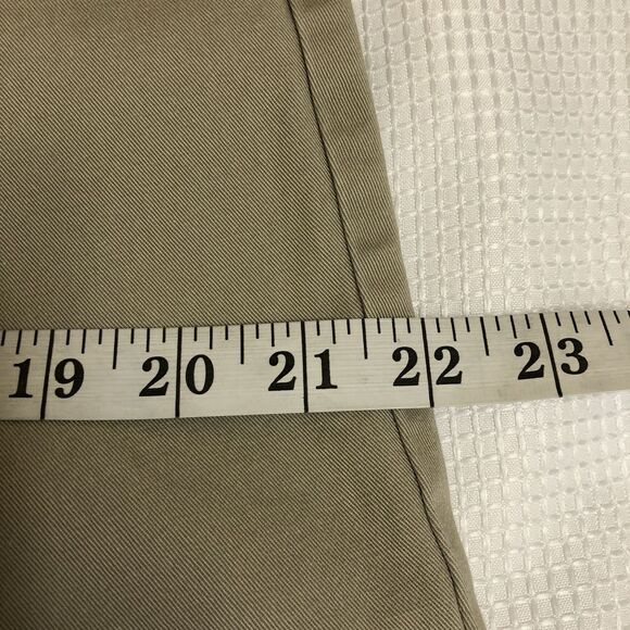 Lands End Womens 10 Mid Rise Straight Leg Khaki Pants - Picture 8 of 16